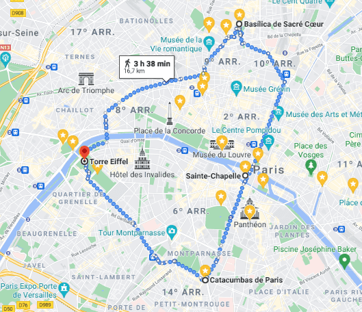 Roteiro extremo de 1 dia em Paris! 17km de caminhada!