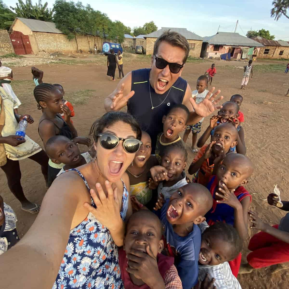 Foto no Trabalho Voluntario na Africa