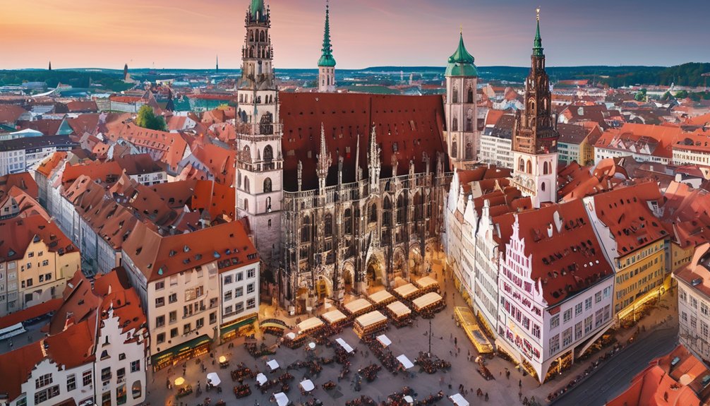 visão geral das principais cidades da Baviera